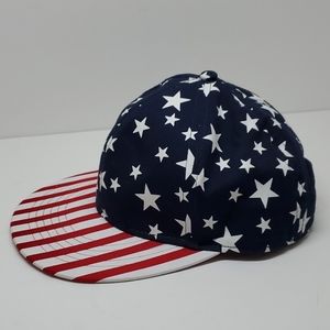 Stars & Stripes Patriotic Snap Back Baseball Cap